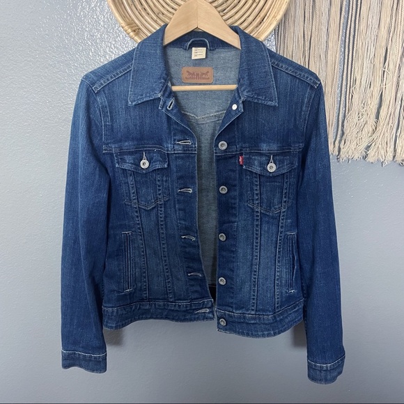 LEVI’S Jean Jacket Stretch Denim Button-front Medium DIY project